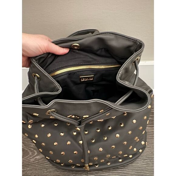 NWT Deux Lux Etoile Vegan Leather and Gold Studded Backpack $138 MSRP - Picture 4 of 8